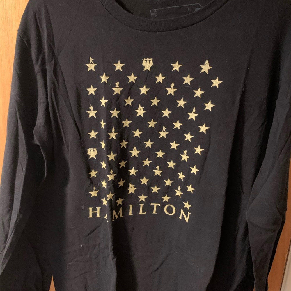 Hamilton Black Gold Star Broadway Long Sleeve Shirt